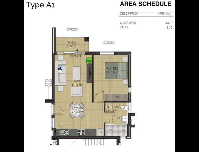 2 BEDROOM APARTMENT FOR SALE IN FERNWOOD ESTATE